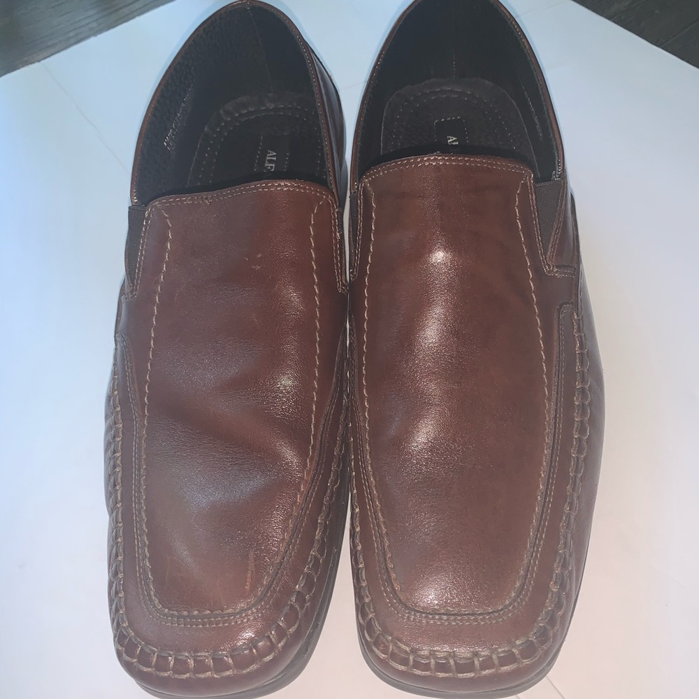 Alfani brown slip on loafers men’s